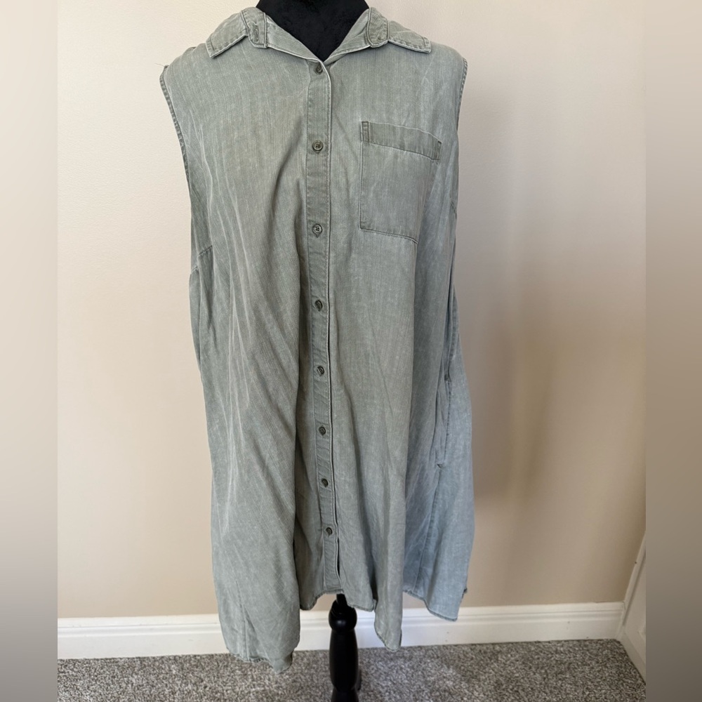 Old Navy Women’s Sleeveless Button-Up Jean Dress
